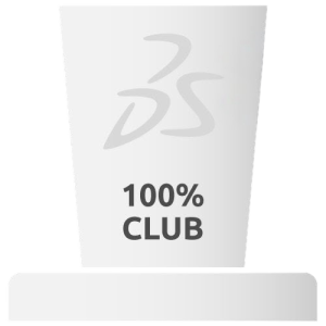 Solidworks 100% club Award